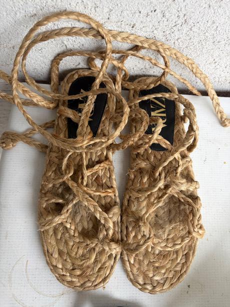 Zara boho rafiove letne festivalove sandale 37, zara,37
