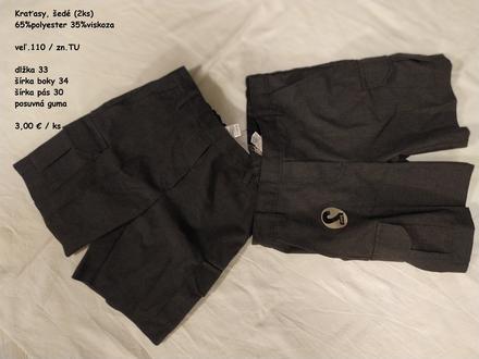 Šortky (šedé, príležitostné), tu,110