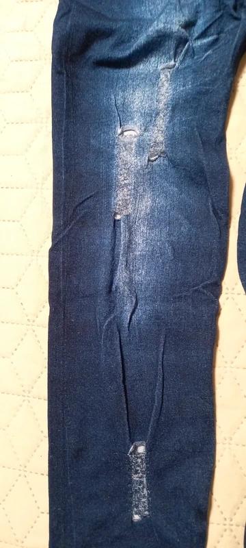 Modré elastické legíny, s