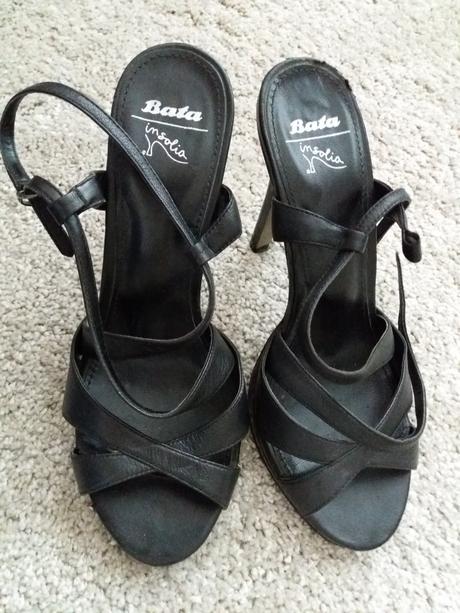 Sandálky na vysokom opätku, baťa,38
