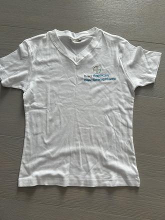 Bavlnené biele tričko, l