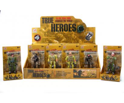 Figurka vojak 6 druhov so zbraňou,