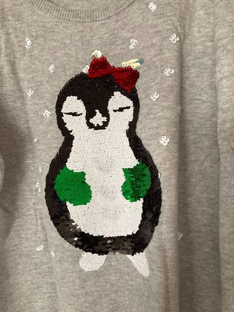 Pulóvrik s tučniakom, h&m,140