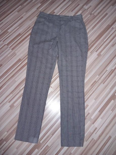 Kárované nohavice, h&m,36