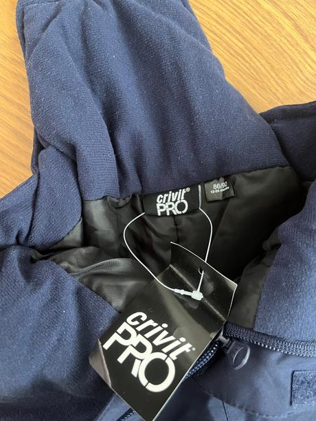 Tmavomodré lyžiarske nohavice č86/92, crivit,86