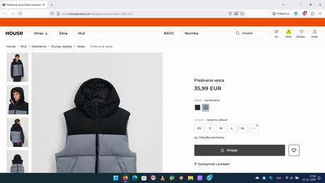 Zimná bunda, riflová bunda, riflové joggery, gate,l