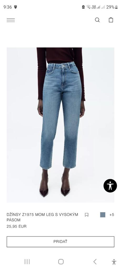 Mom jeans zara, zara,44