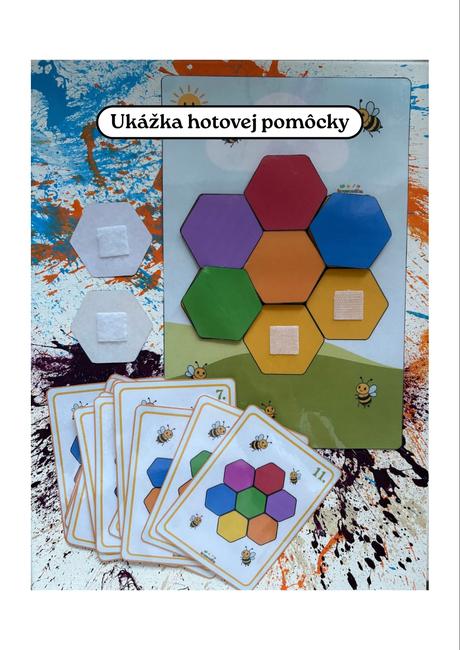 Včelí úľ plný farieb, didaktická hra, 