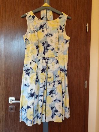 Letné kvetované šaty f&f, veľ 40, f&f,40