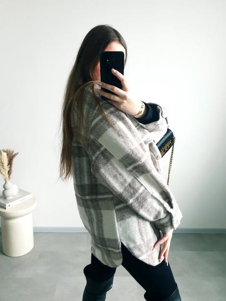 Košeľová bunda l, h&m,l