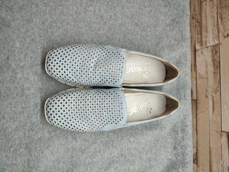 Rieker 38 - dámske svetlomodré našuchovačky, rieker,38