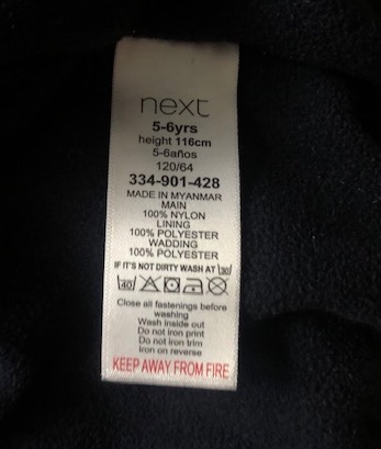 Detská zimná bunda č. 116 zn. next, next,116