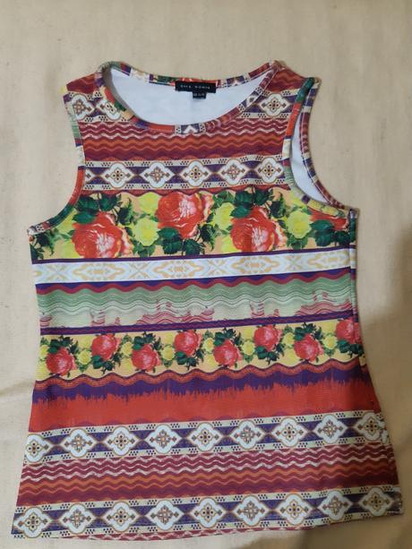 Kvetovane tielko, gate,xl