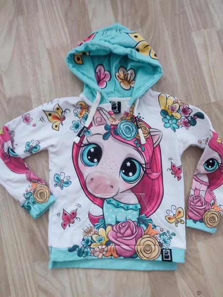 Úžasná mikinka jednorožec, 104