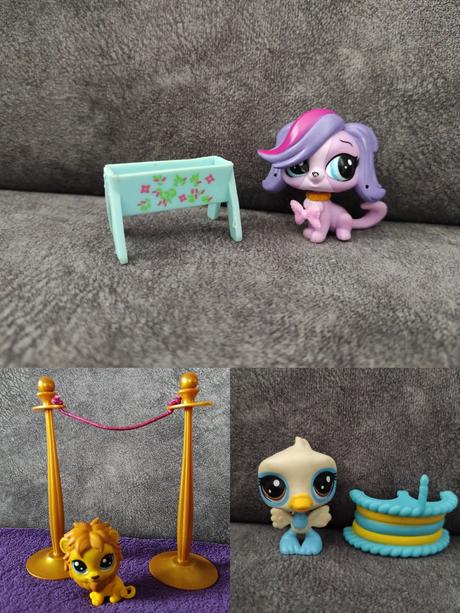 Lps pes,kačica a lev s doplnkami, 