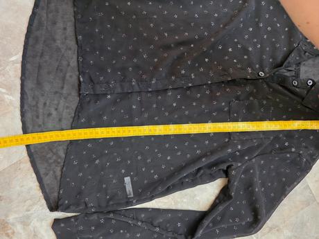 Čierna priesvitna bluzka 164, h&m,164