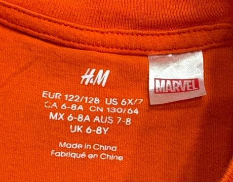 Iron man tričko veľ. 122/128, h&m,128