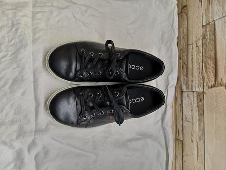 Ecco 35 - dámske kožené čierne topánky, ecco,35