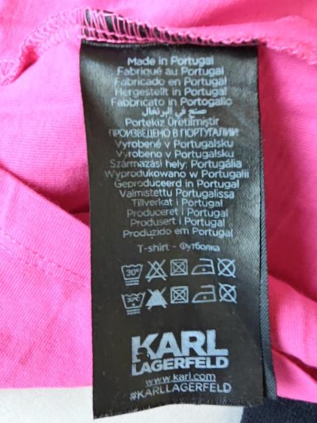 Karl lagerfeld originál dámske štýlové tričko, s