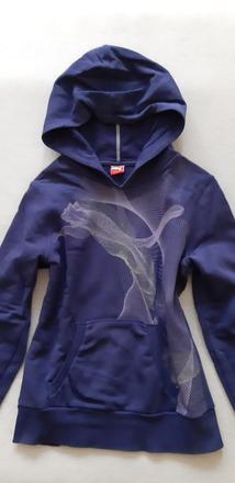 Fialová mikina puma, puma,s
