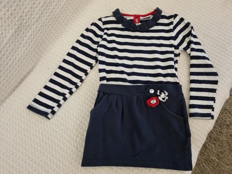 Šaty elastické s dlhým rukávom, 104