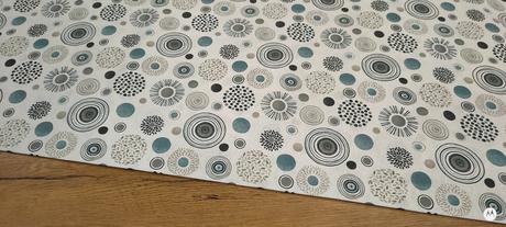 Bavlna režná -kruhy- cena za 10 centimetrov, 