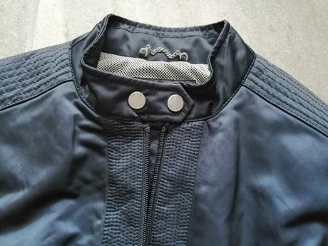 Prémiová luxus bunda geox v38 oceľovomodrá, geox,38