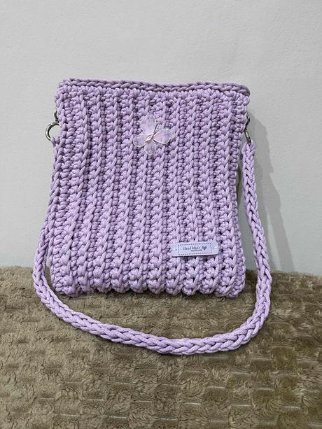 Predám háčkovanú tašku - kabelku, 
