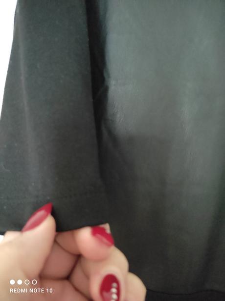 Šaty s eko kožou, angie,m