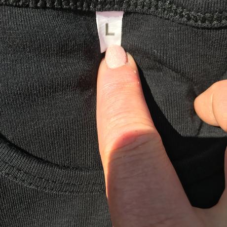 Čierne tričko s dlhým rukávom - retro, l