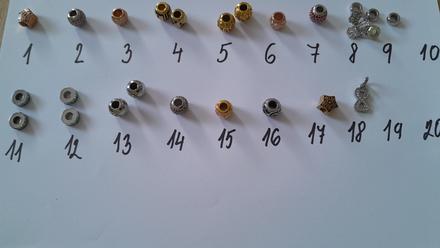 Koráliky z chirurgickej ocele,