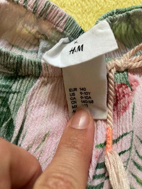 Crop top tunika, h&m,140