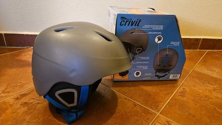 Detská helma na lyžovanie + okuliare, l