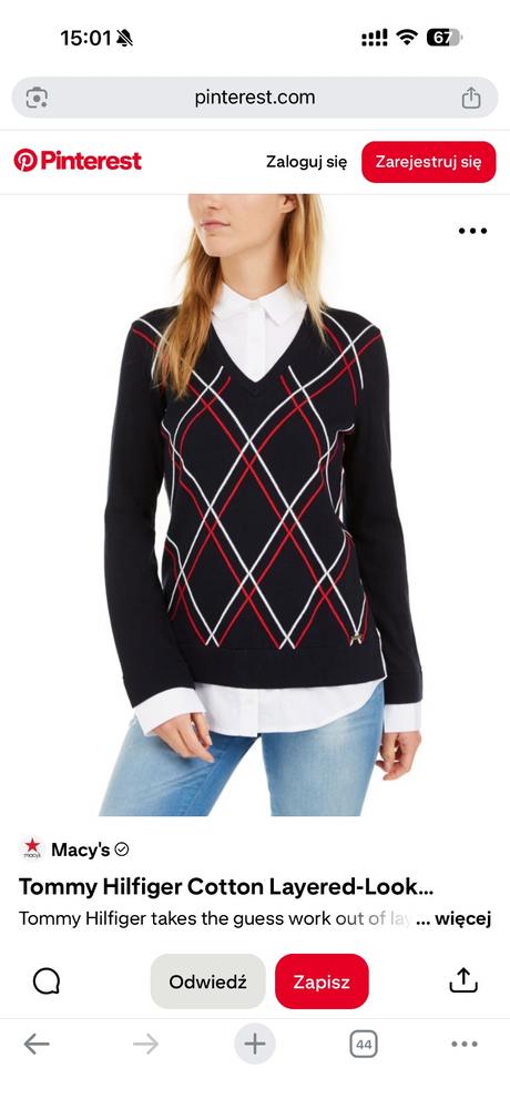 Štýlový vintage sveter tommy hilfiger, tommy hilfiger,l