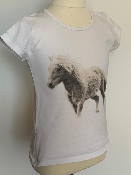 Adams biele tričko s koňom, adams,122