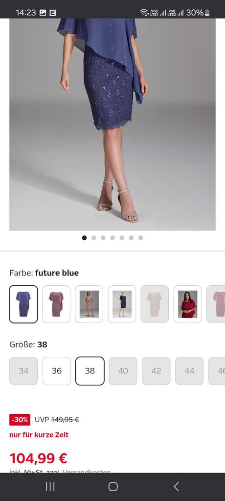 Swing - raz oblečené spoločenské šaty, m