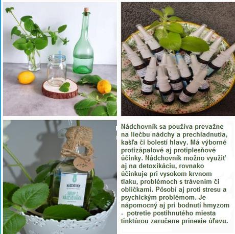 Prírodné bylinné tinktúry  13 druhov, 