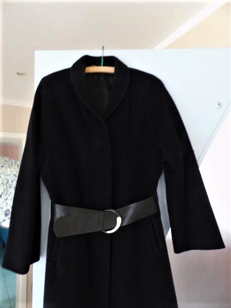 Dlhý teplý vlnený kabát, marks & spencer,l