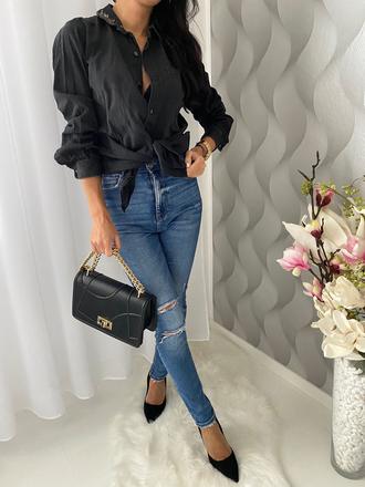 Current elliott - čierna košeľa, s