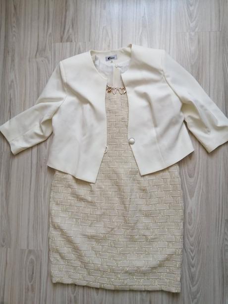 Predám šaty + sako č. 50 1x oblečené, 50