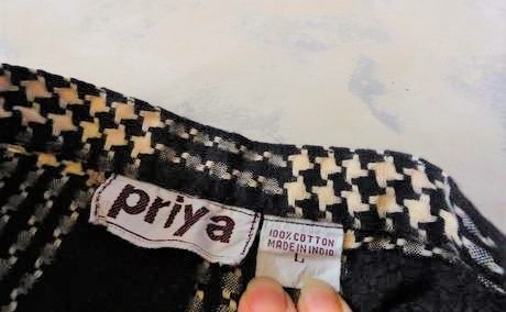 Indické nohavice s vysokým pásom, l