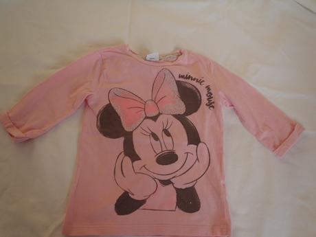 Ružové tričko minnie, minene,104