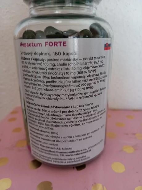 Výživový doplnok hepactum forte, 
