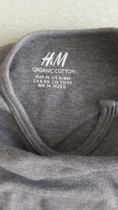 Body tmavo-sivé h&m 74, h&m,74