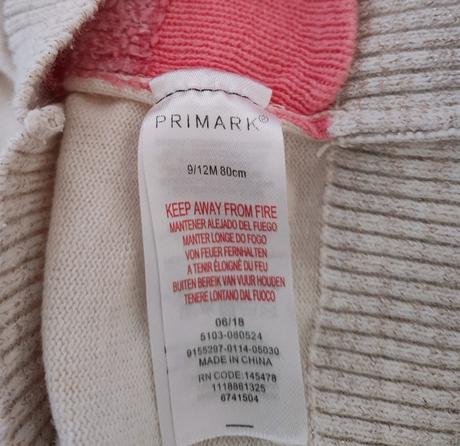 Svetrík, primark,80