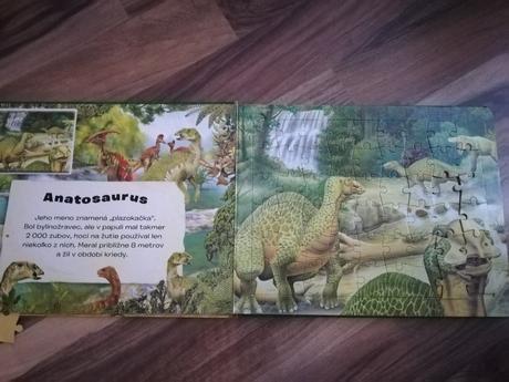 Puzzle kniha s dinosaura i, 