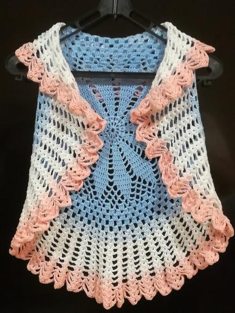 Háčkovaný kardigán pre deti 23, 92 / 104