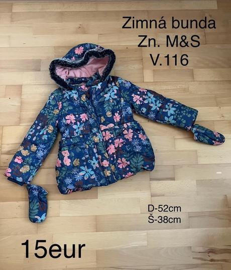 Zimná bunda m&s, marks & spencer,116