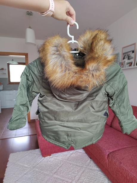 Zimná bunda s kožušinou v.1,5 - 2 r., 92