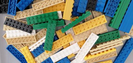 10ks stavebné kocky tenké 2x8,